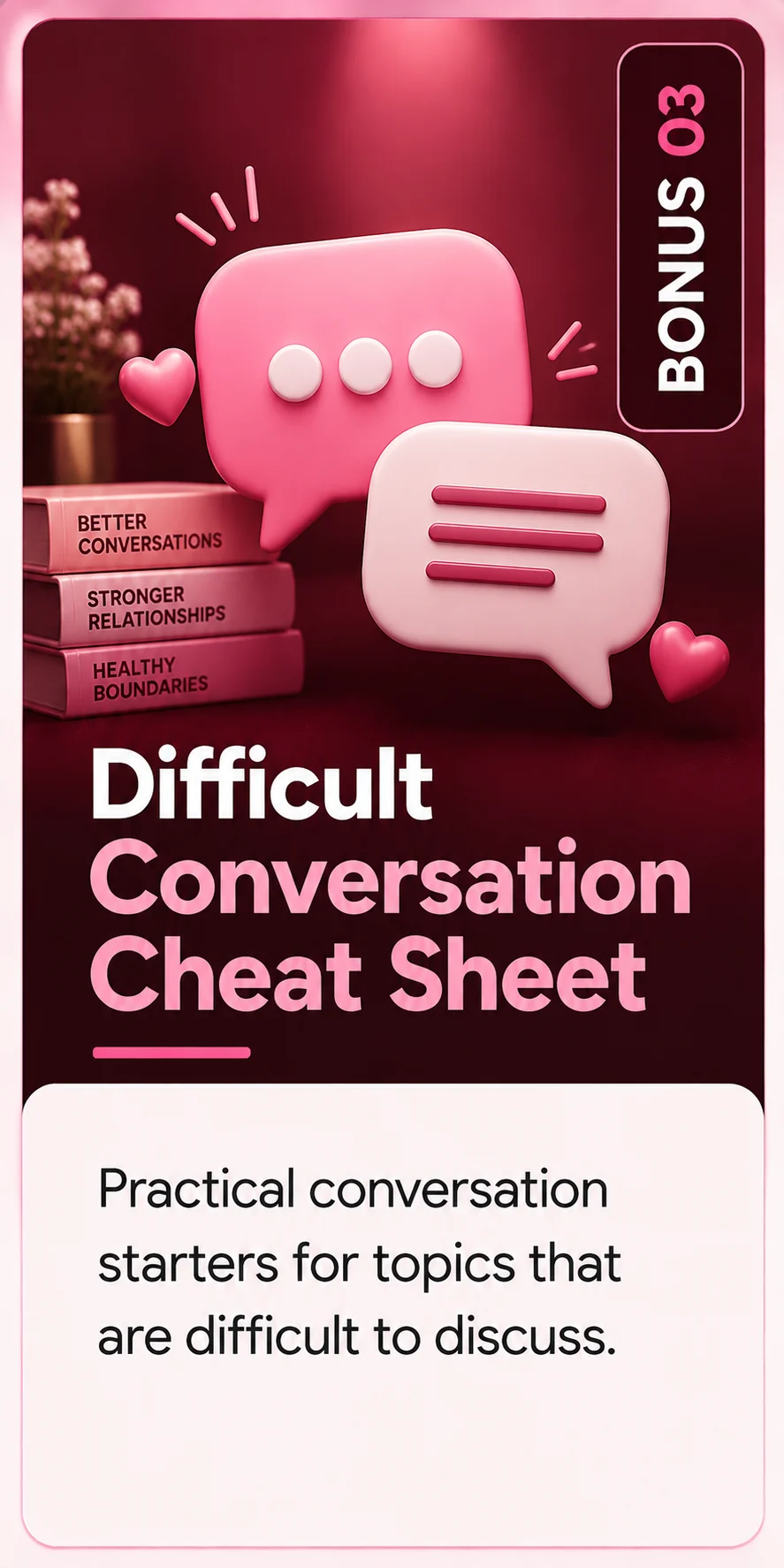 Difficult Conversation Cheat Sheet